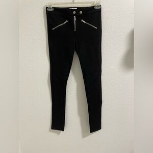 Parker Black Women's Jeggings with Zipper Accents